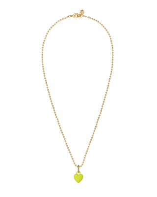 The Itsy Bitsy Puffy Heart Charm Necklace