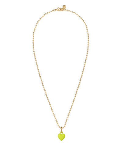 The Itsy Bitsy Puffy Heart Charm Necklace