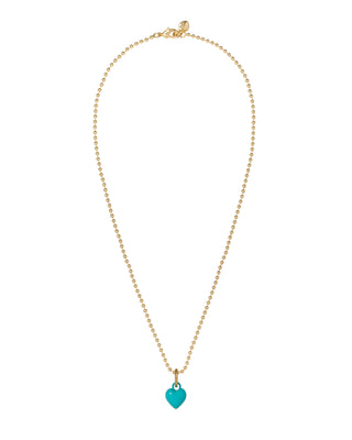 The Itsy Bitsy Puffy Heart Charm Necklace