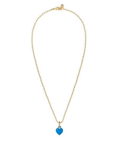 The Itsy Bitsy Puffy Heart Charm Necklace