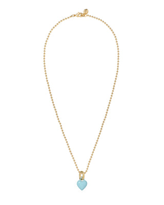 The Itsy Bitsy Puffy Heart Charm Necklace