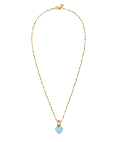 The Itsy Bitsy Puffy Heart Charm Necklace