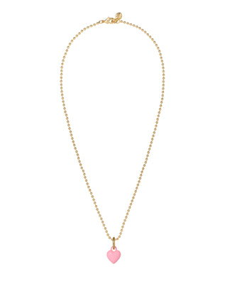 The Itsy Bitsy Puffy Heart Charm Necklace