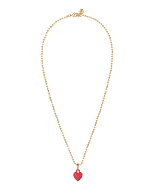 The Itsy Bitsy Puffy Heart Charm Necklace