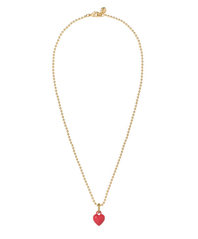 The Itsy Bitsy Puffy Heart Charm Necklace