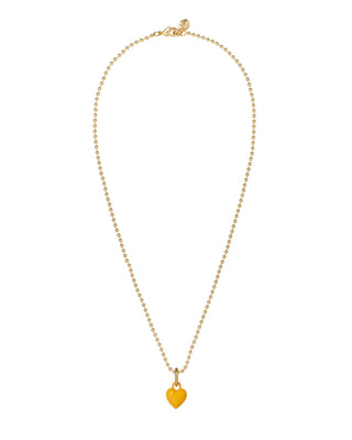 The Itsy Bitsy Puffy Heart Charm Necklace