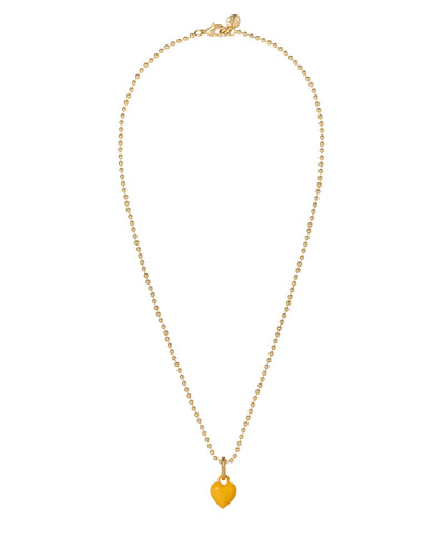 The Itsy Bitsy Puffy Heart Charm Necklace