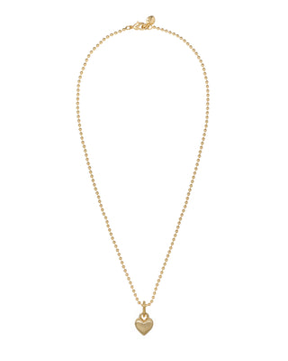 The Itsy Bitsy Puffy Heart Charm Necklace