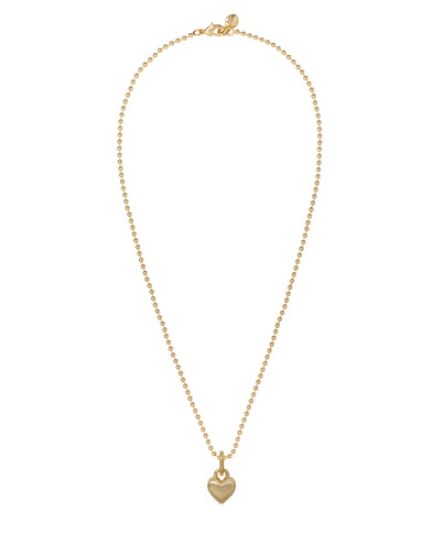 The Itsy Bitsy Puffy Heart Charm Necklace