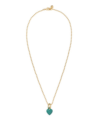 The Itsy Bitsy Puffy Heart Charm Necklace