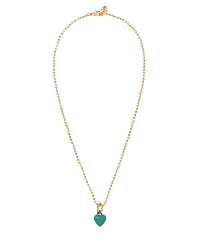 The Itsy Bitsy Puffy Heart Charm Necklace