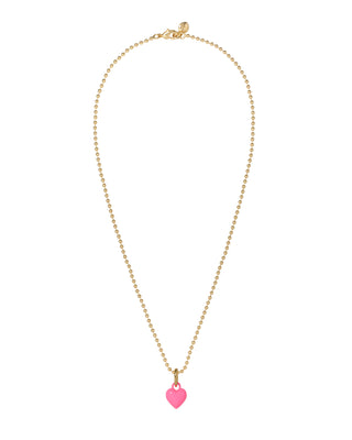The Itsy Bitsy Puffy Heart Charm Necklace