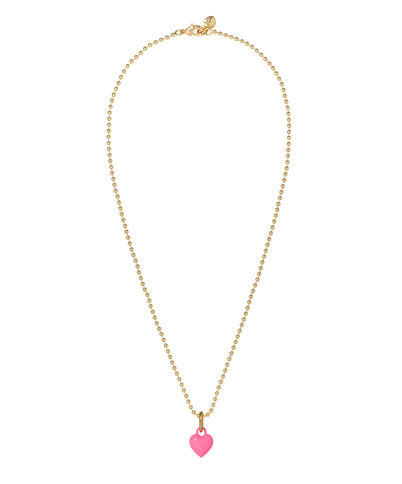 The Itsy Bitsy Puffy Heart Charm Necklace