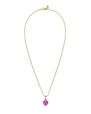 The Itsy Bitsy Puffy Heart Charm Necklace