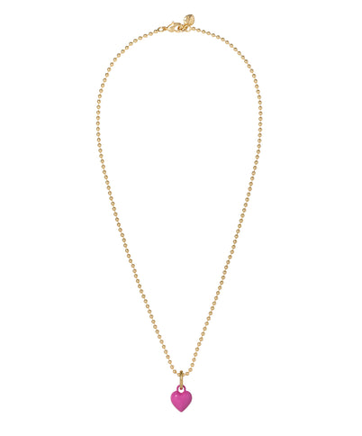 The Itsy Bitsy Puffy Heart Charm Necklace