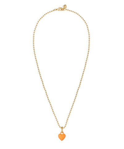 The Itsy Bitsy Puffy Heart Charm Necklace