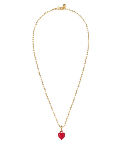 The Itsy Bitsy Puffy Heart Charm Necklace