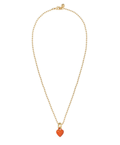 The Itsy Bitsy Puffy Heart Charm Necklace