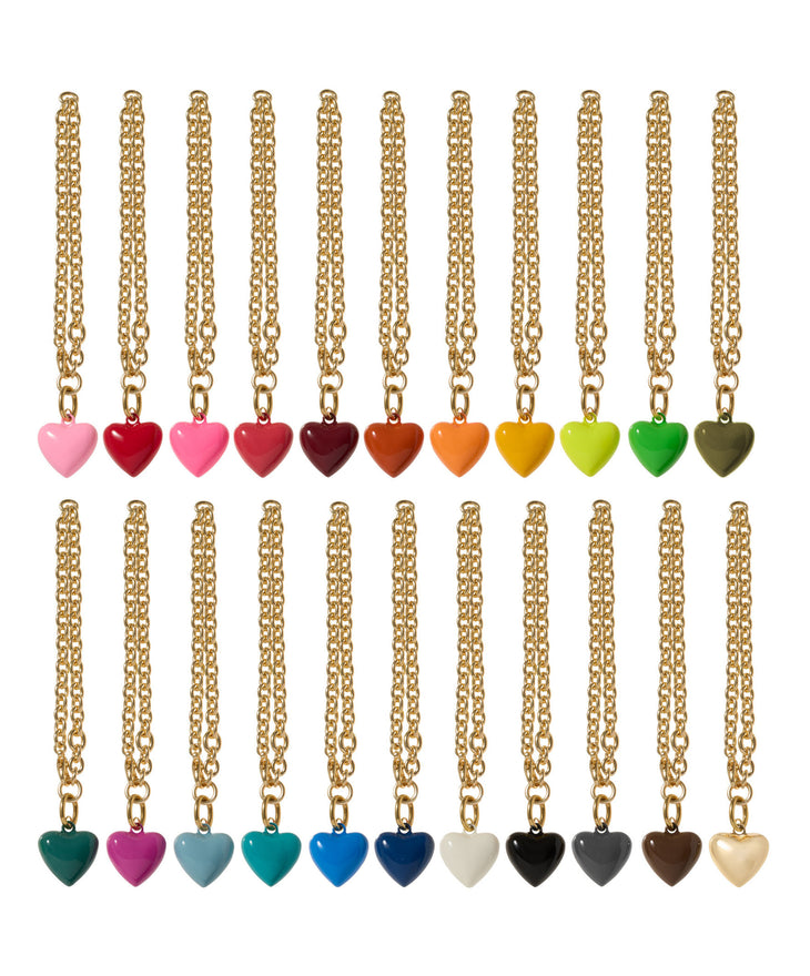 The Mini Puffy Heart Charm Bracelet