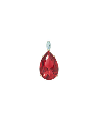 The Large Pear Crystal Charm