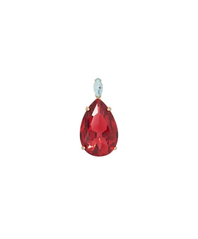 The Large Pear Crystal Charm
