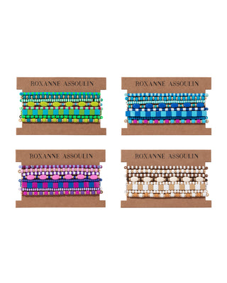 Roxanne Assoulin Color Therapy The Big Set Bracelet Set of Four in Cool Product Image