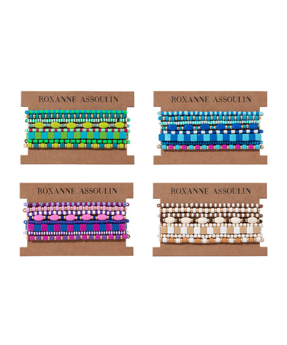Roxanne Assoulin Color Therapy The Big Set Bracelet Set of Four in Cool Product Image