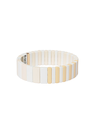 Flat White Bracelet