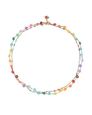Flower Patch Necklace in Rainbow