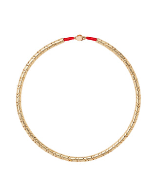 Roxanne Assoulin Gold Wave Necklace in U Tube Single Product Image