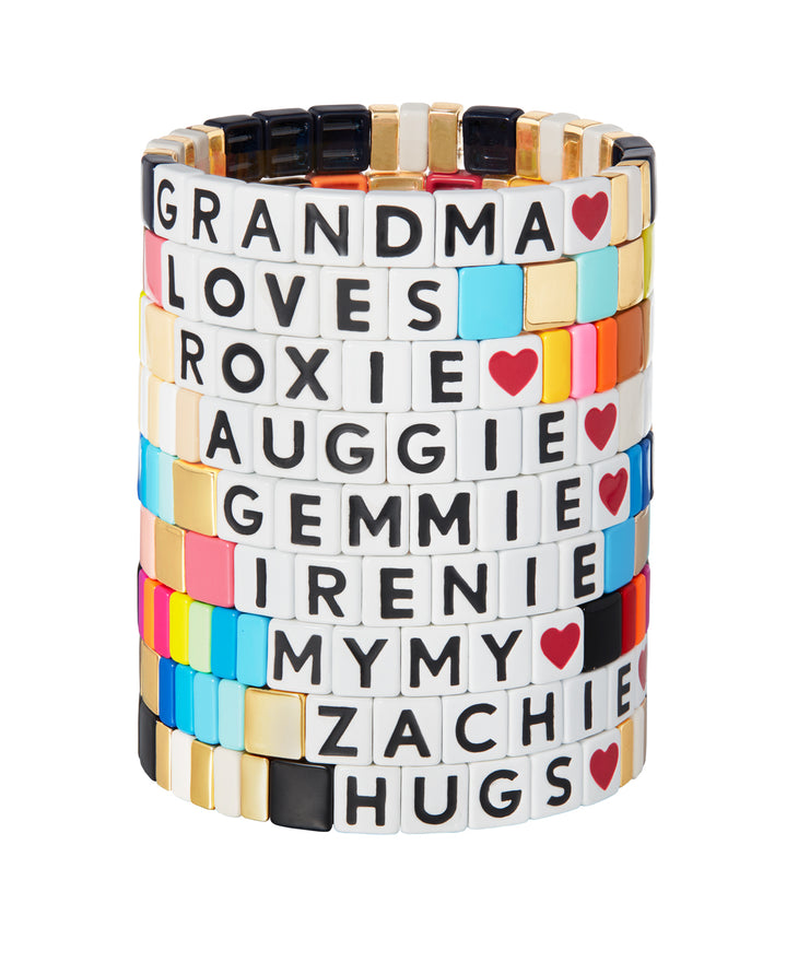 Roxanne Assoulin Just Say It Stack of Custom Bracelets Product Image
