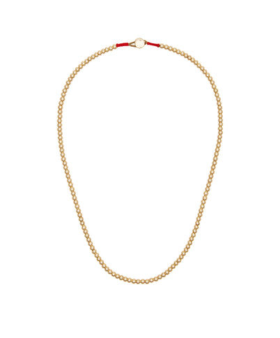 Gold Baby Bead Men's Necklace