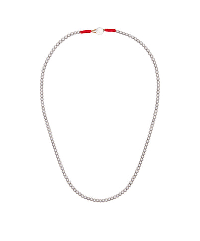 Silver Baby Bead Men's Necklace