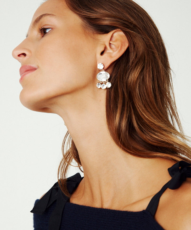 Mini Chandelier Crystal Earrings