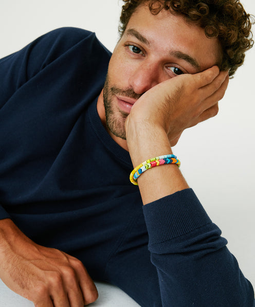 Roxanne Assoulin Surprise Men's Duo Bracelet On Model