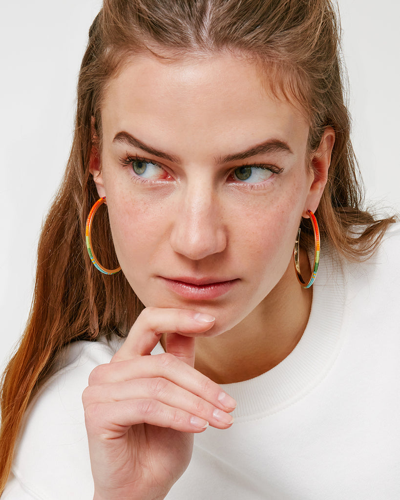 The Big Squeeze Large Hoop Earrings – Roxanne Assoulin