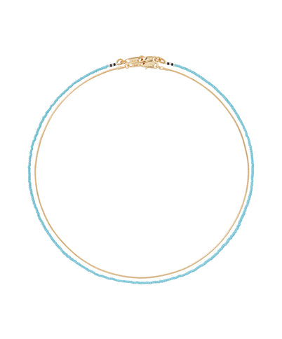 The Line Necklace in Turquoise